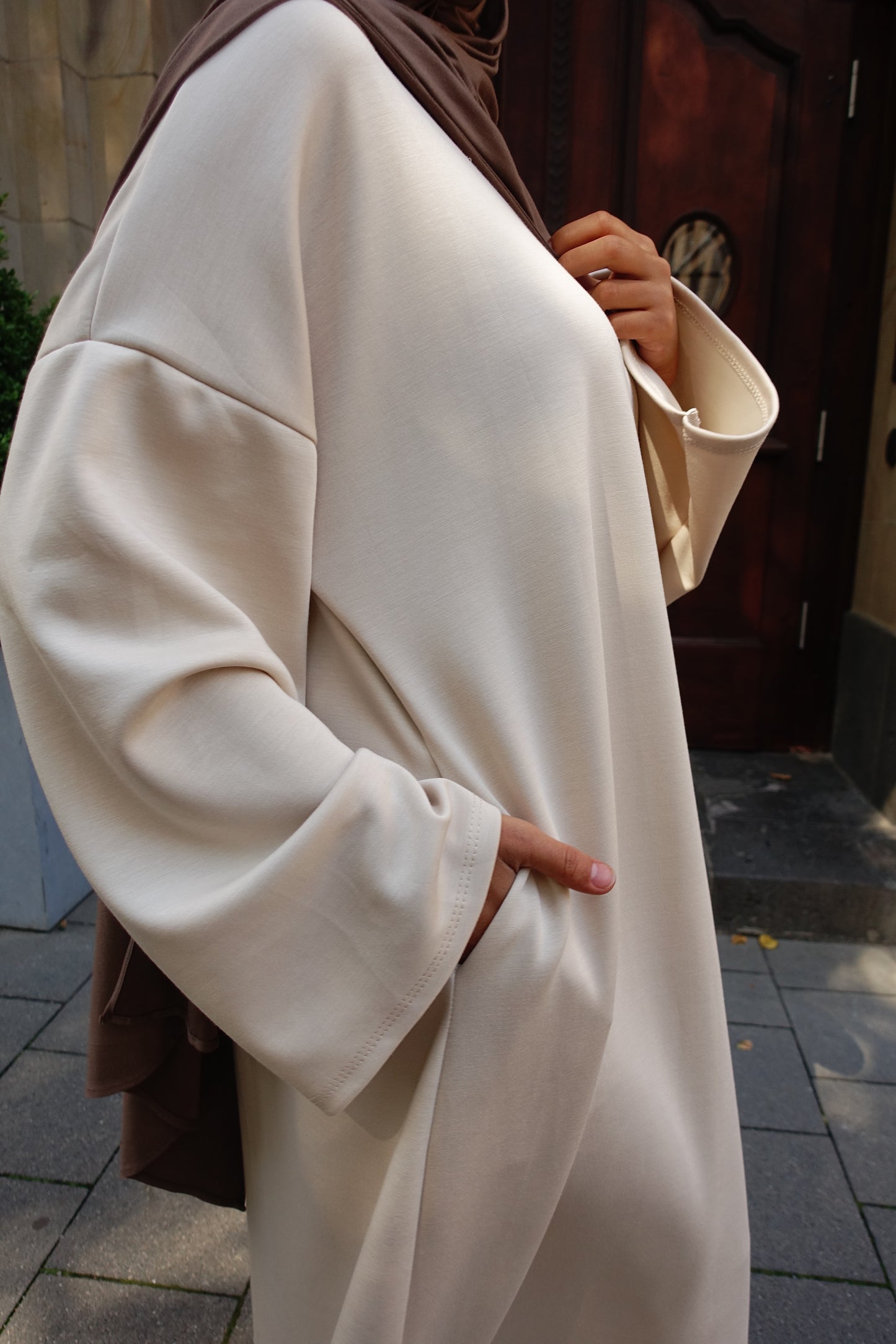 Sweater Maxikleid in creme