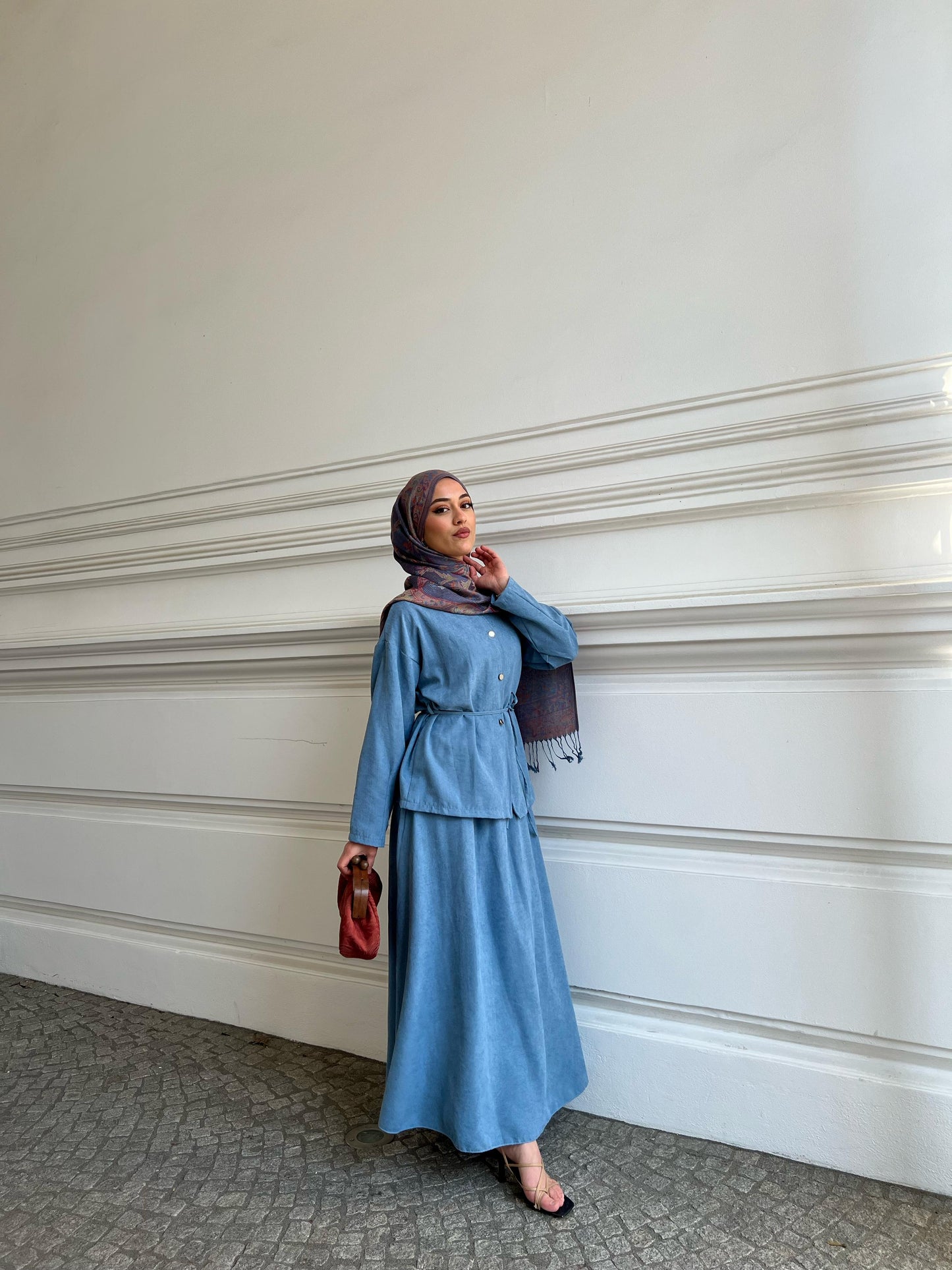 Layla Set in blau
