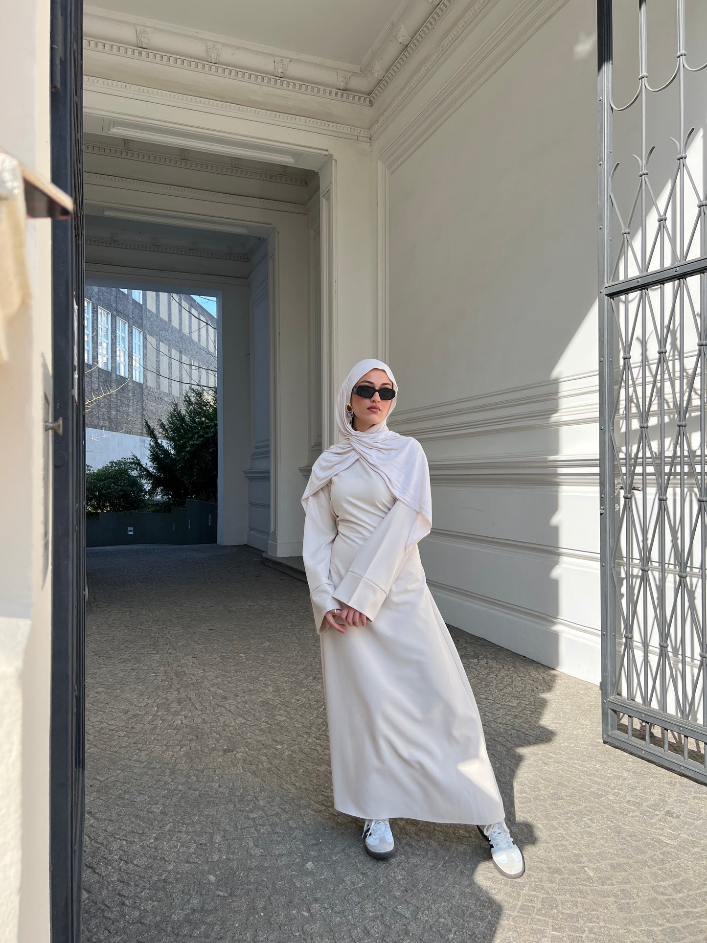 Vibe Maxikleid in Creme