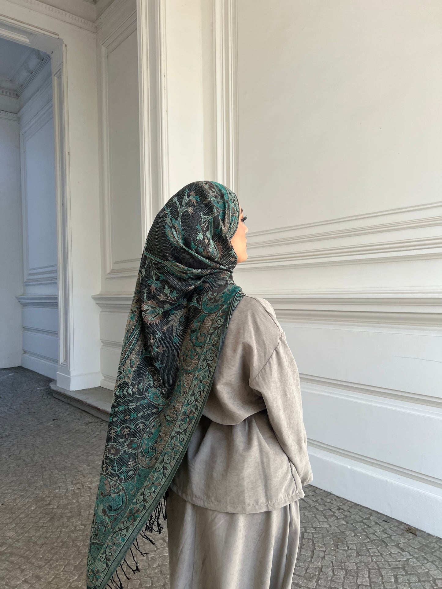 Pashmina olive luxe