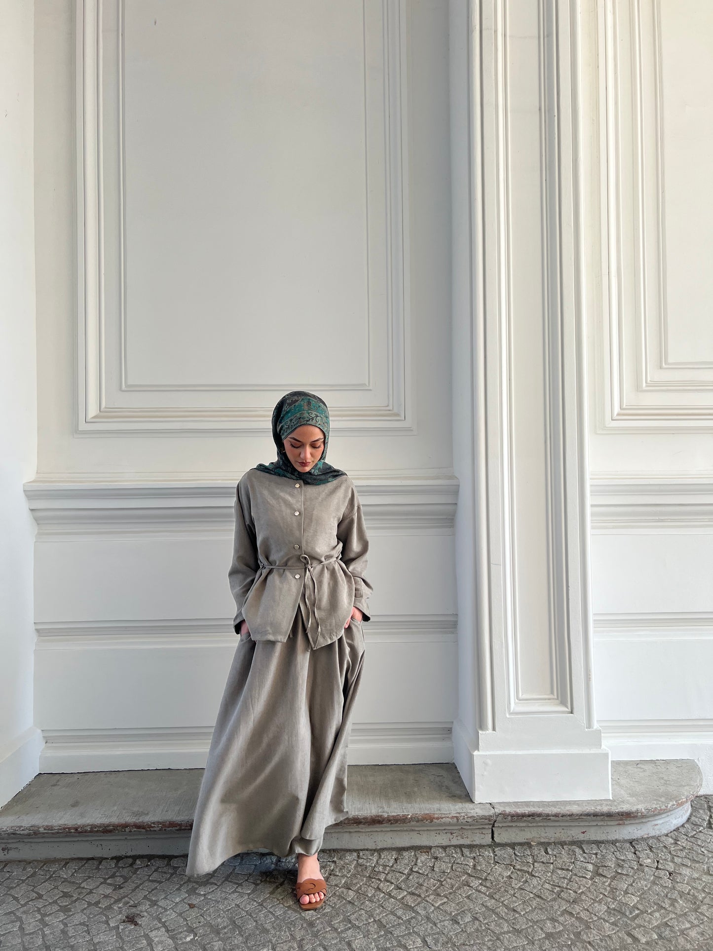 Layla Set in olivegrün