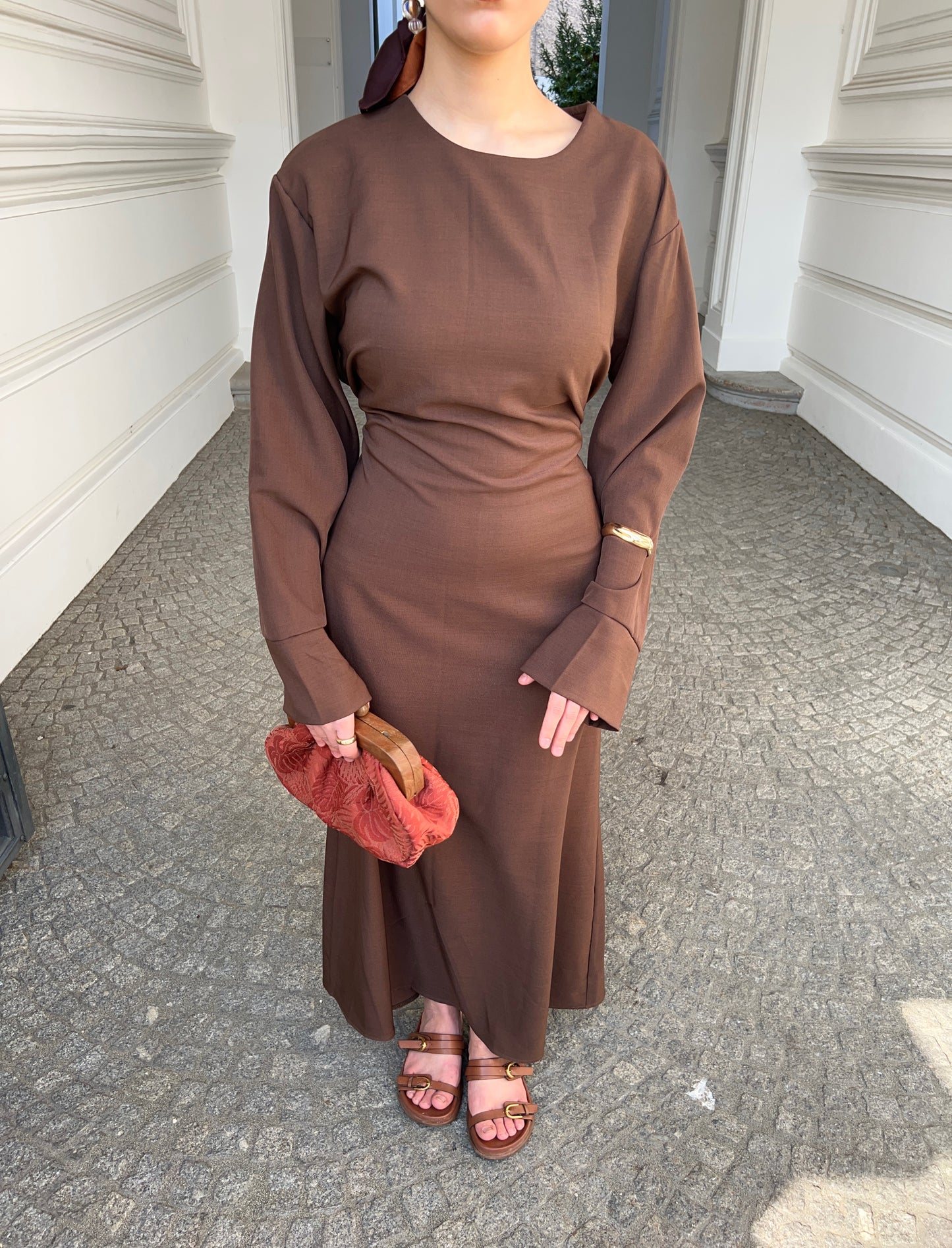 Vibe Maxikleid in Braun