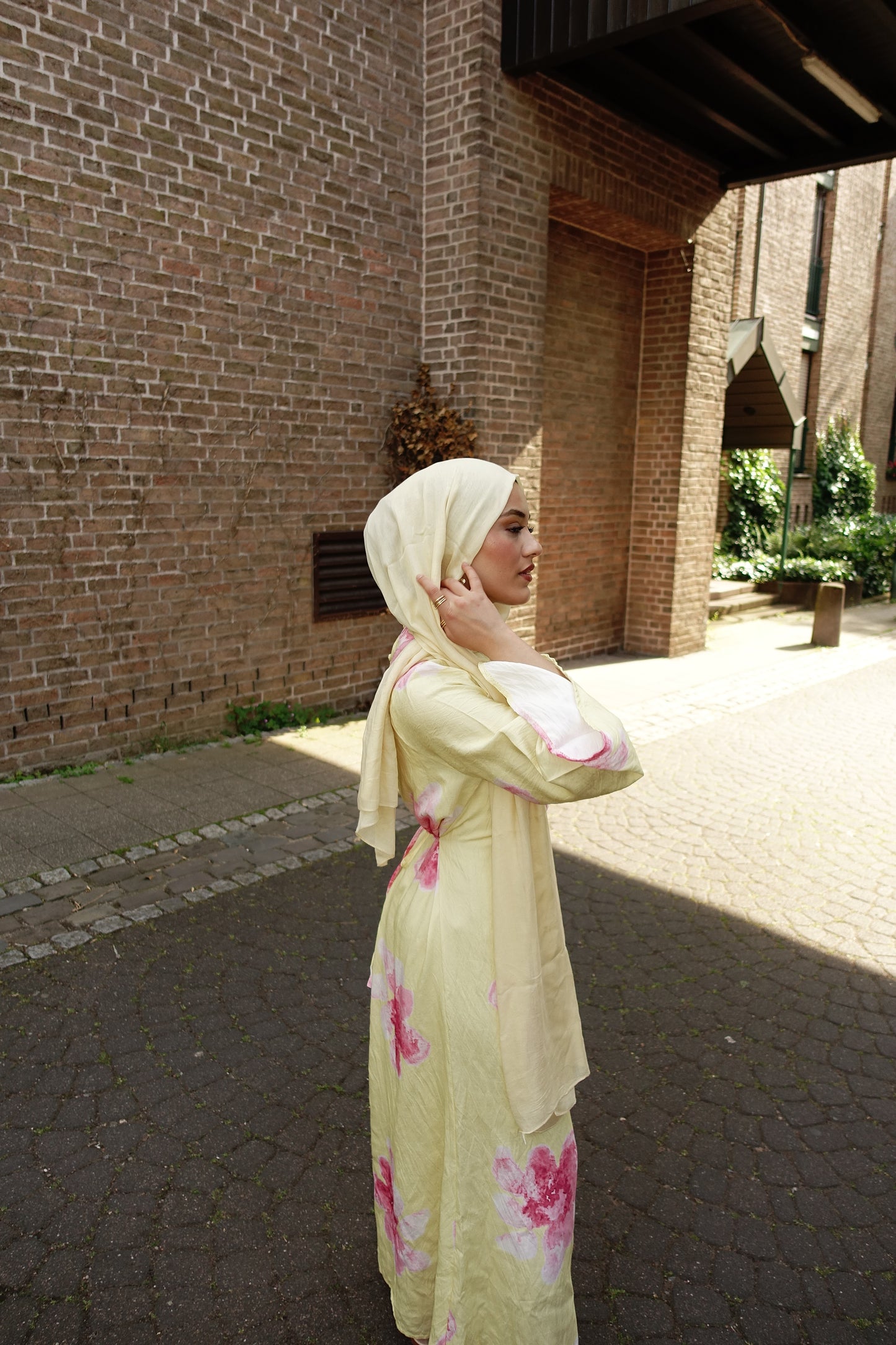 Liya Maxikleid in buttergelb