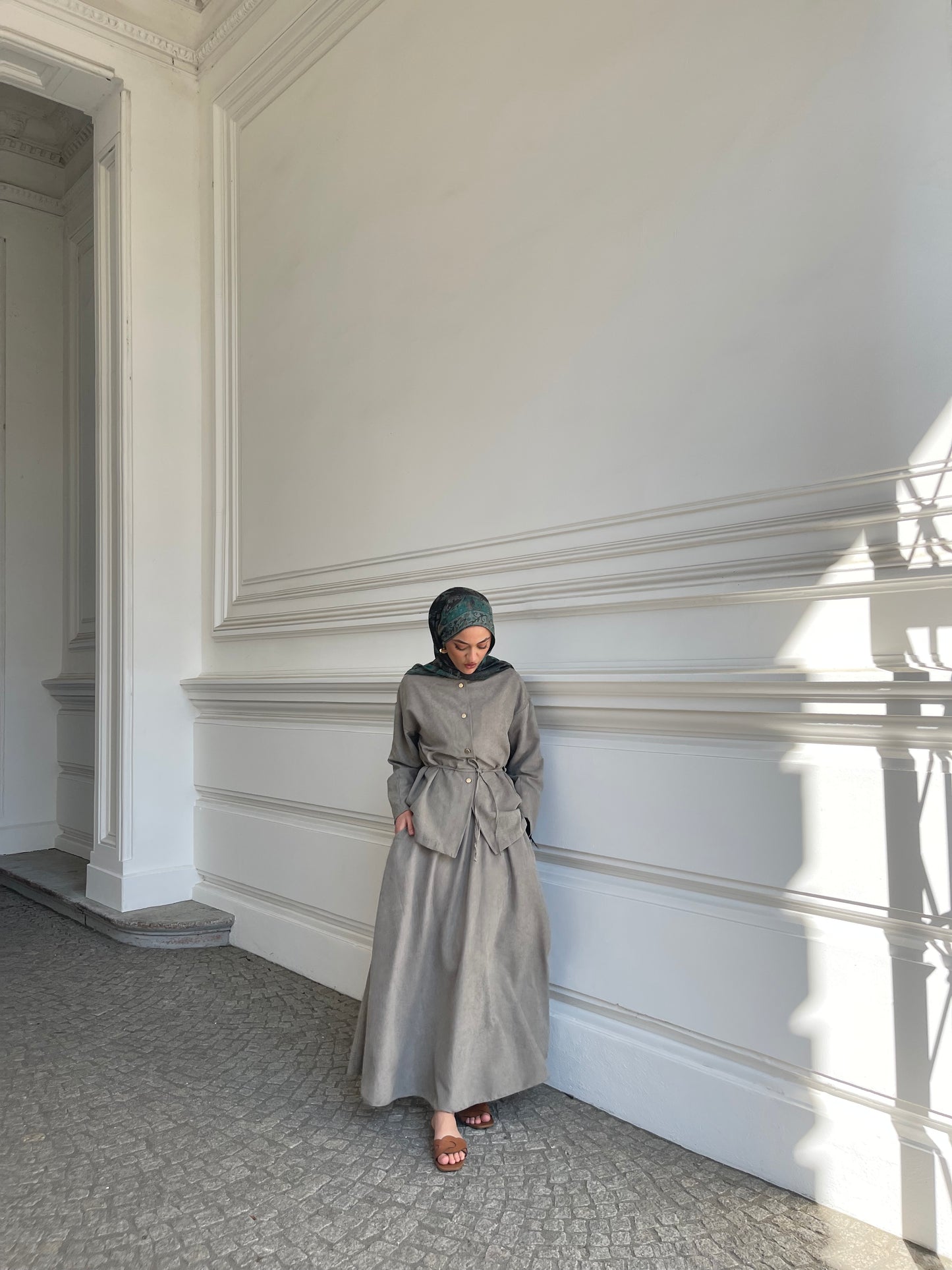 Layla Set in olivegrün