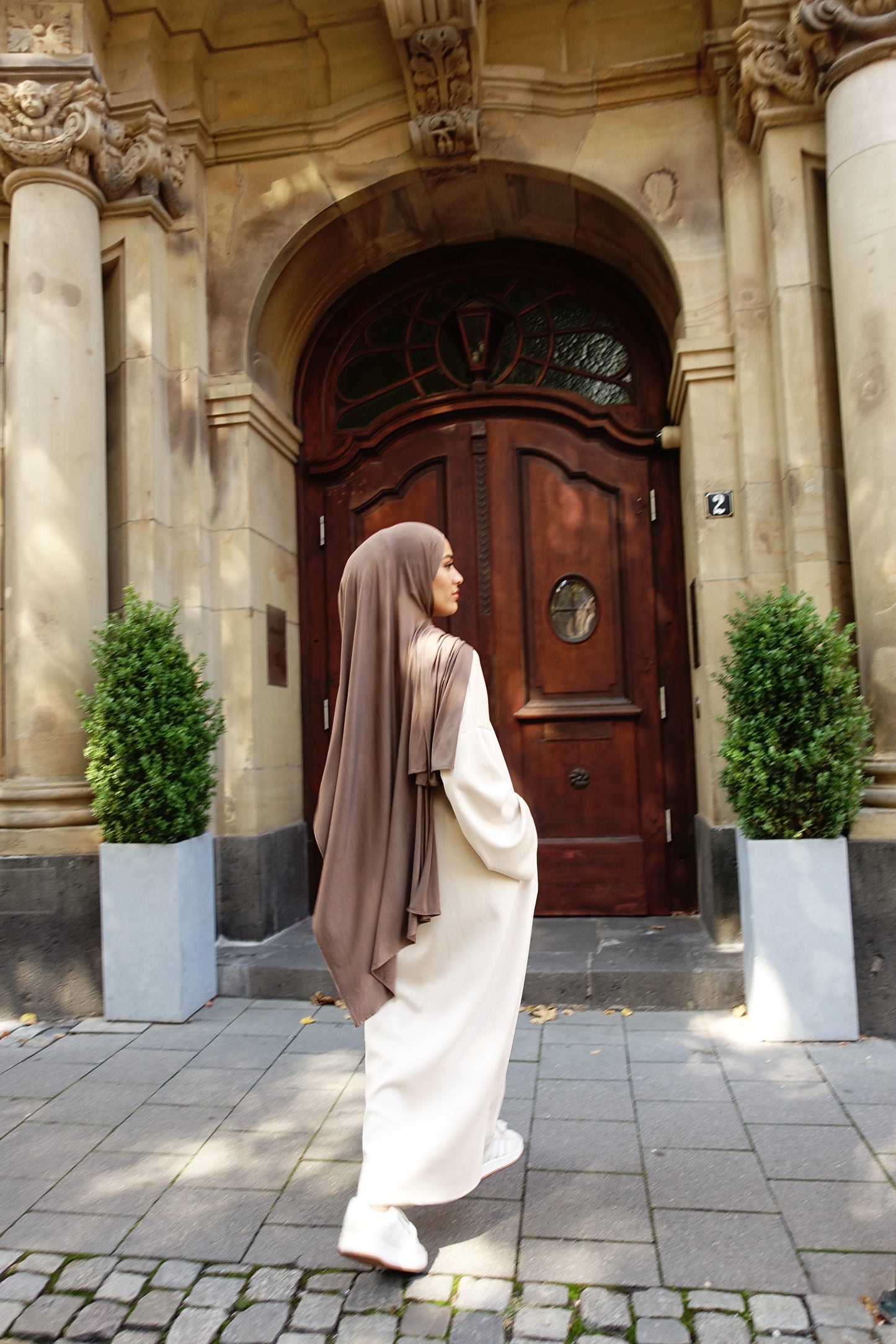 Sweater Maxikleid in creme