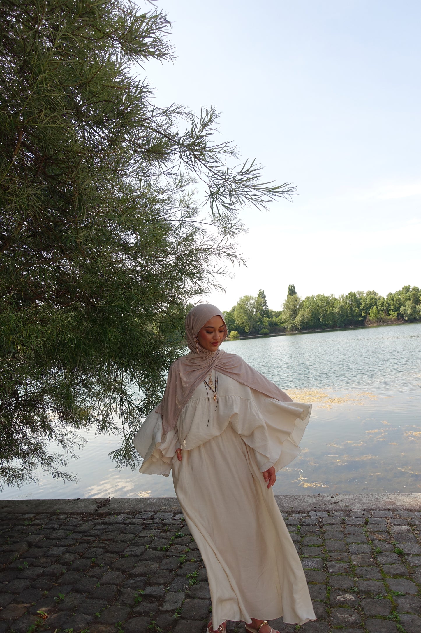 Nura Zweiteiler in creme