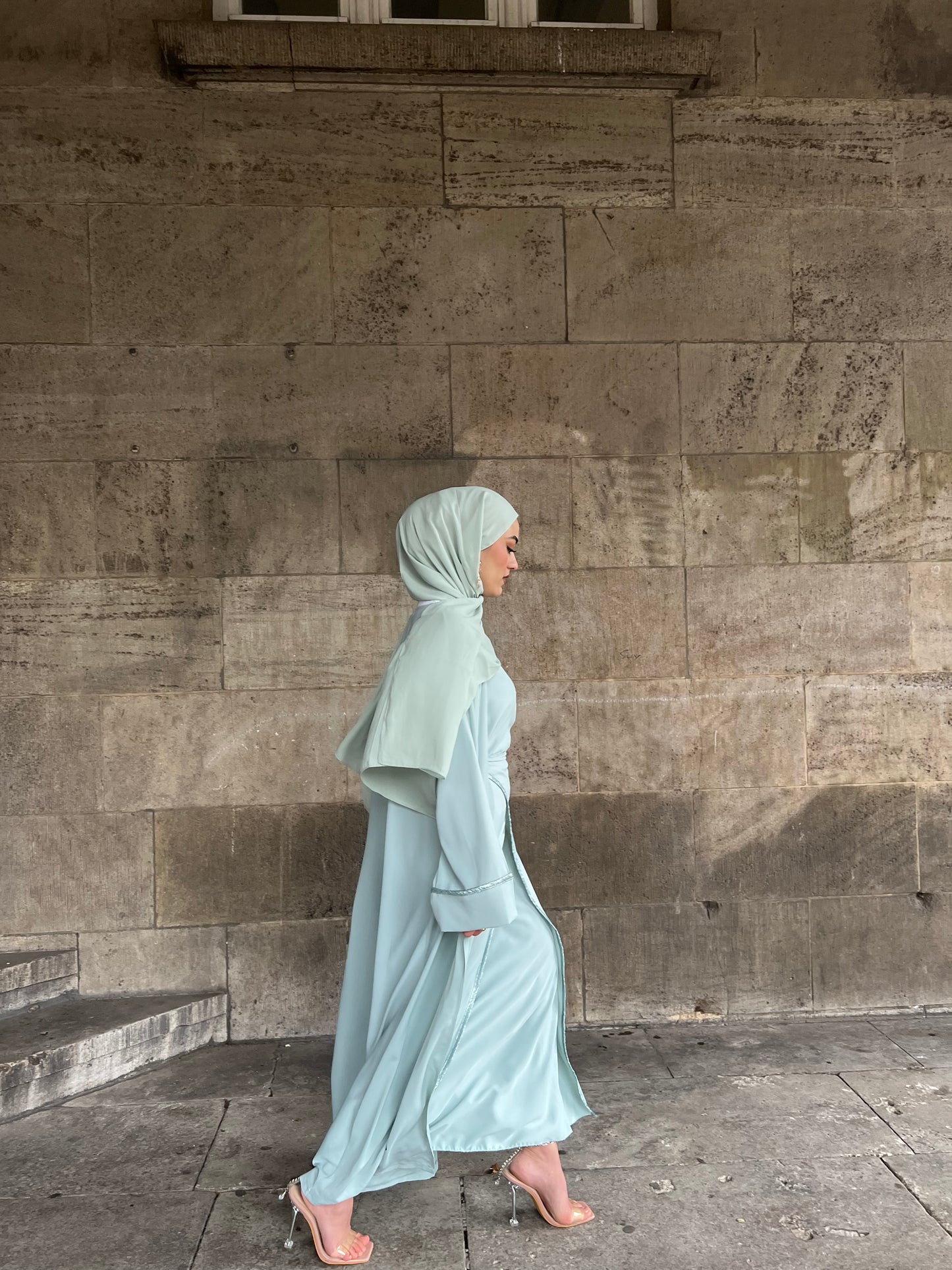 Euphoria Abaya in Mint