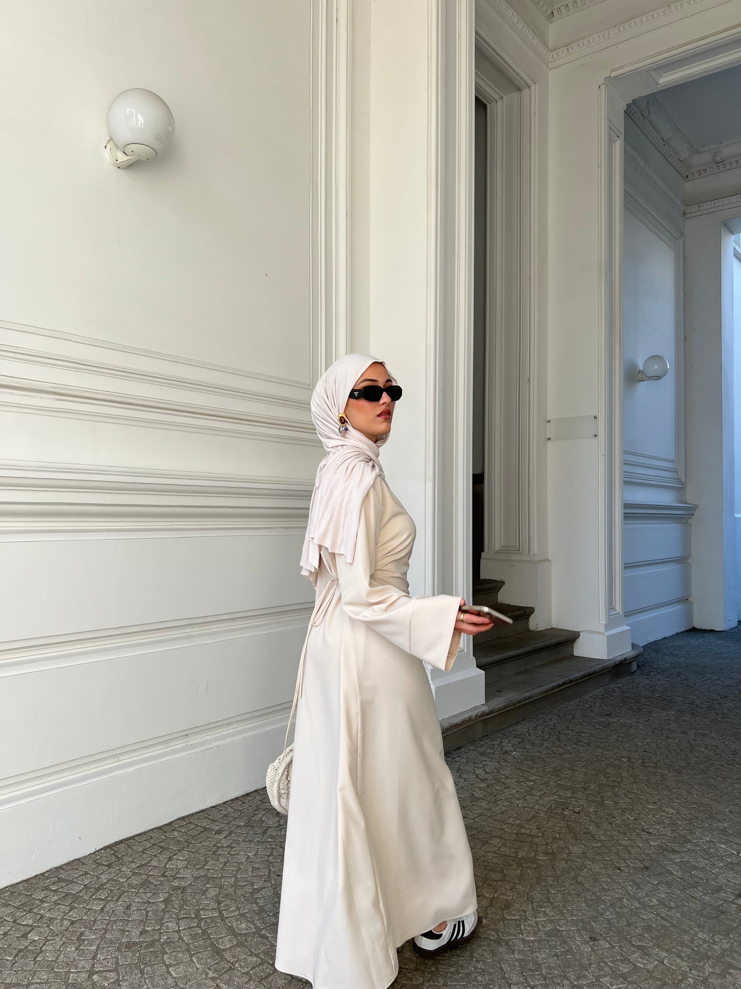 Vibe Maxikleid in Creme
