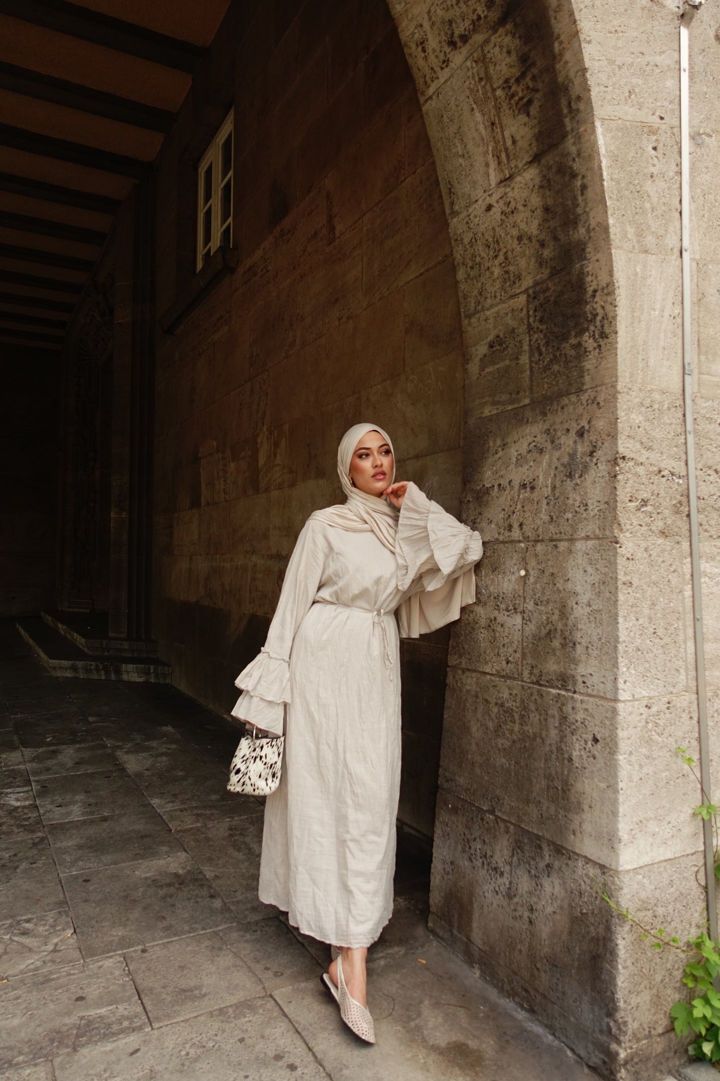 Sahara Maxikleid in beige
