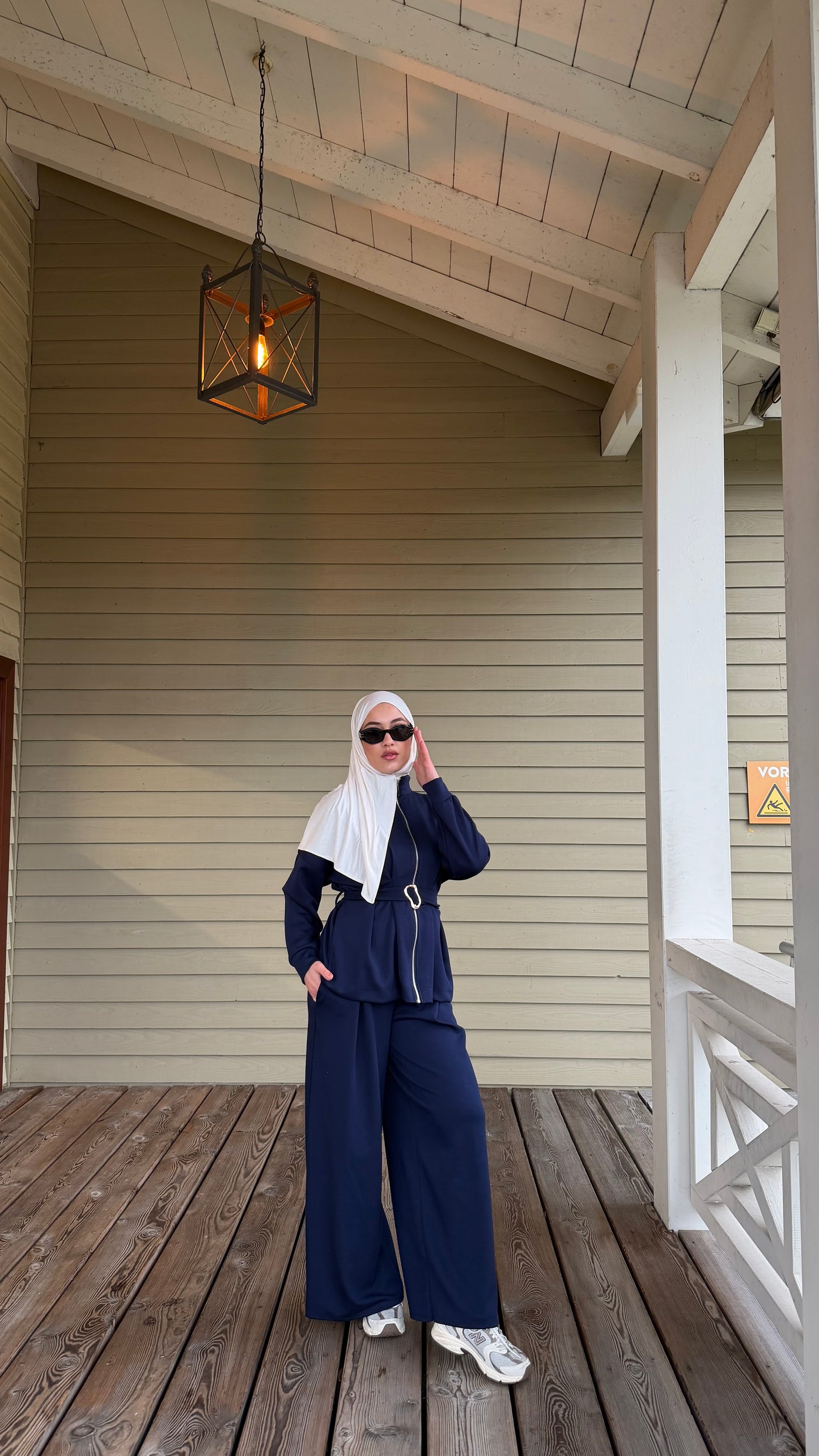 Luxe Zweiteiler in navy