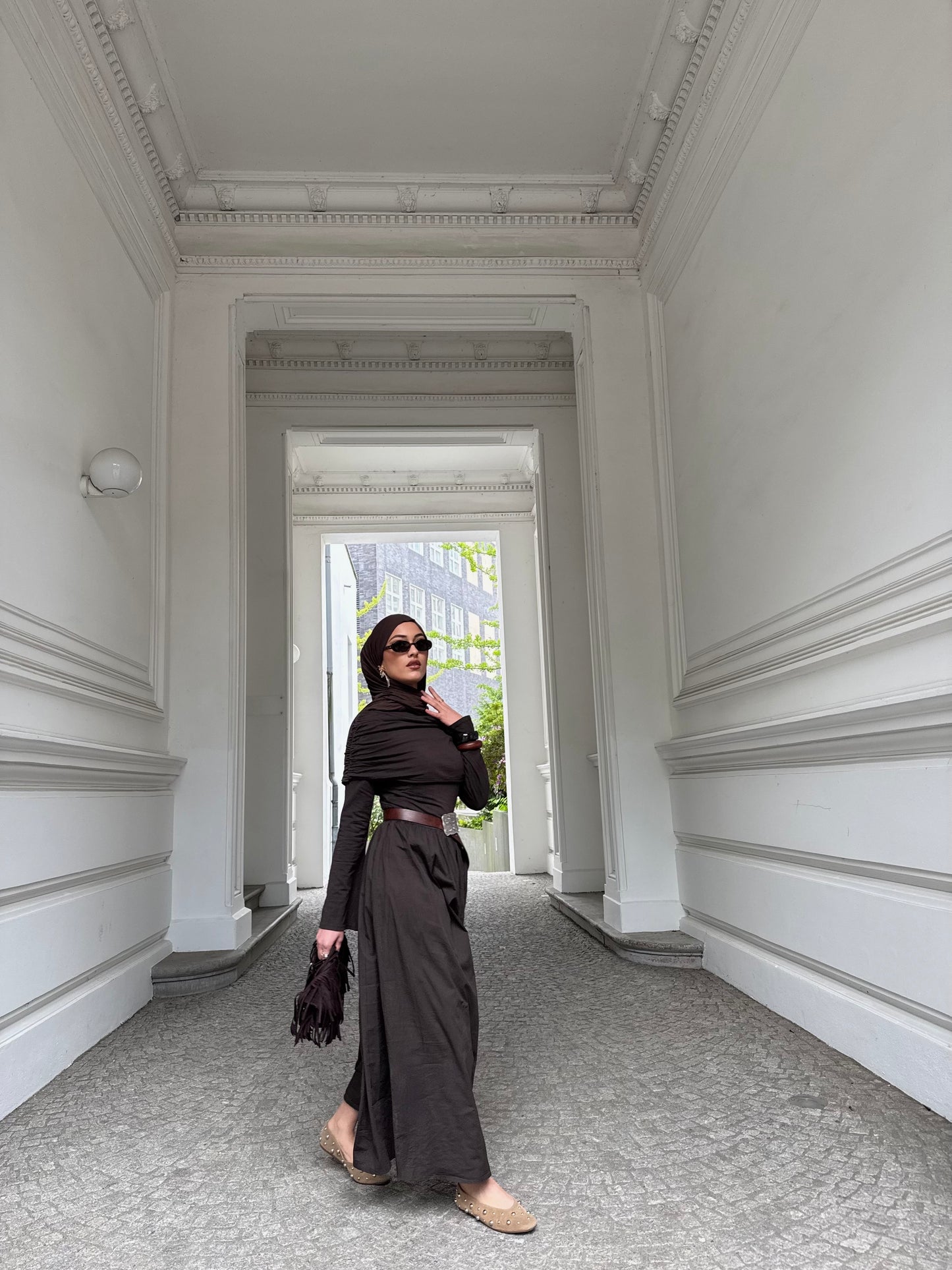 Princess Kleid in braun
