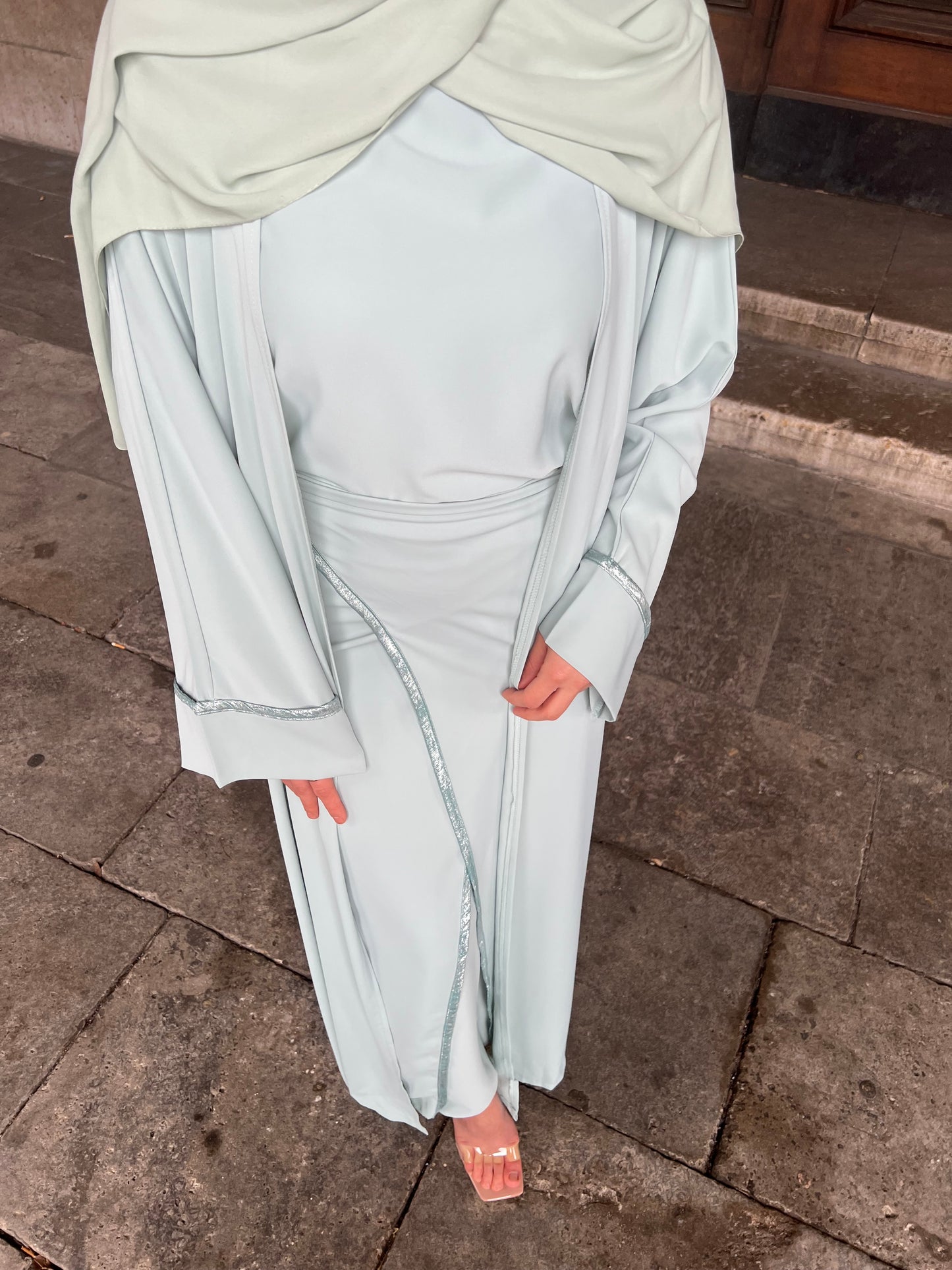 Euphoria Abaya in Mint