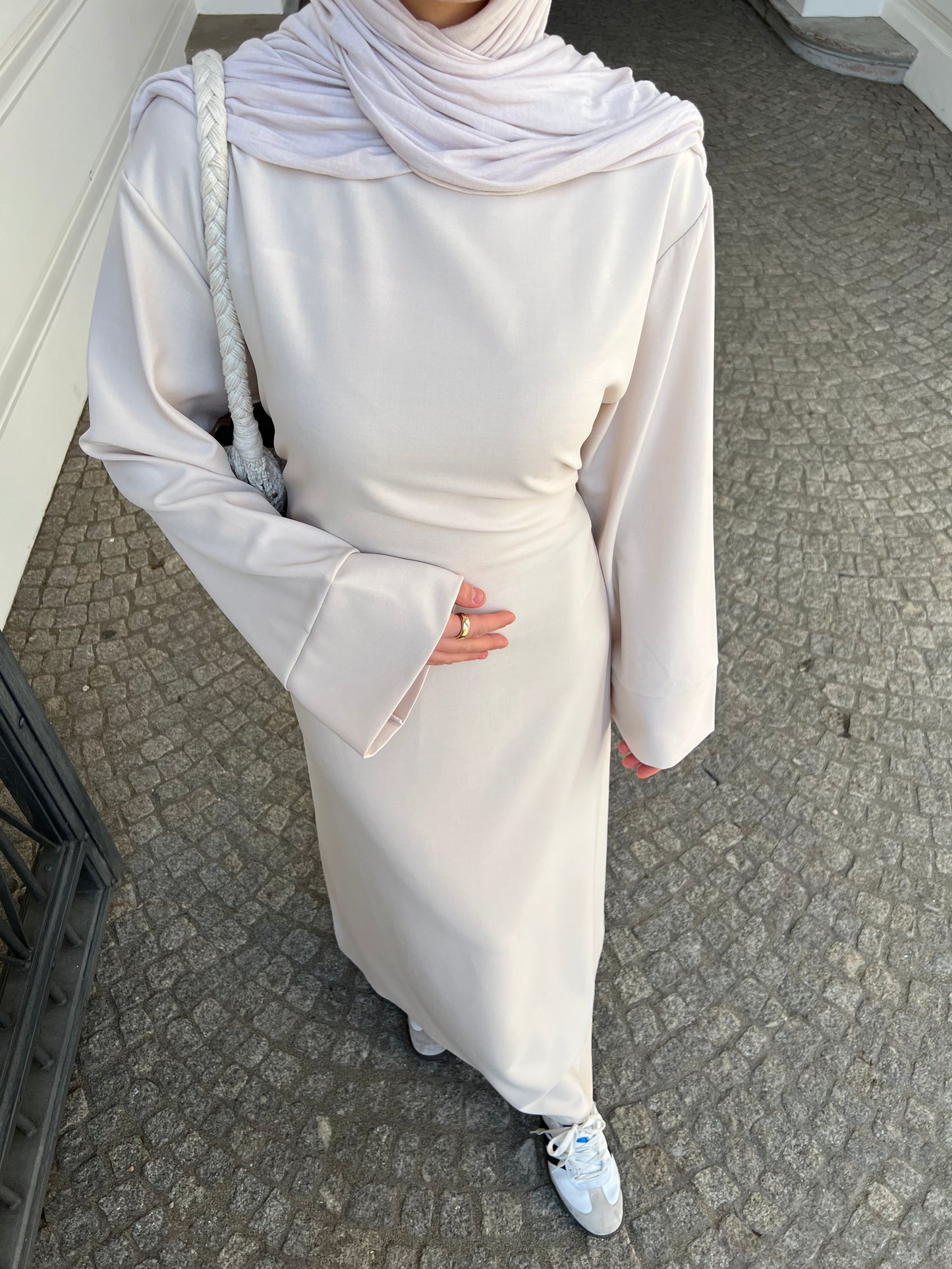 Vibe Maxikleid in Creme