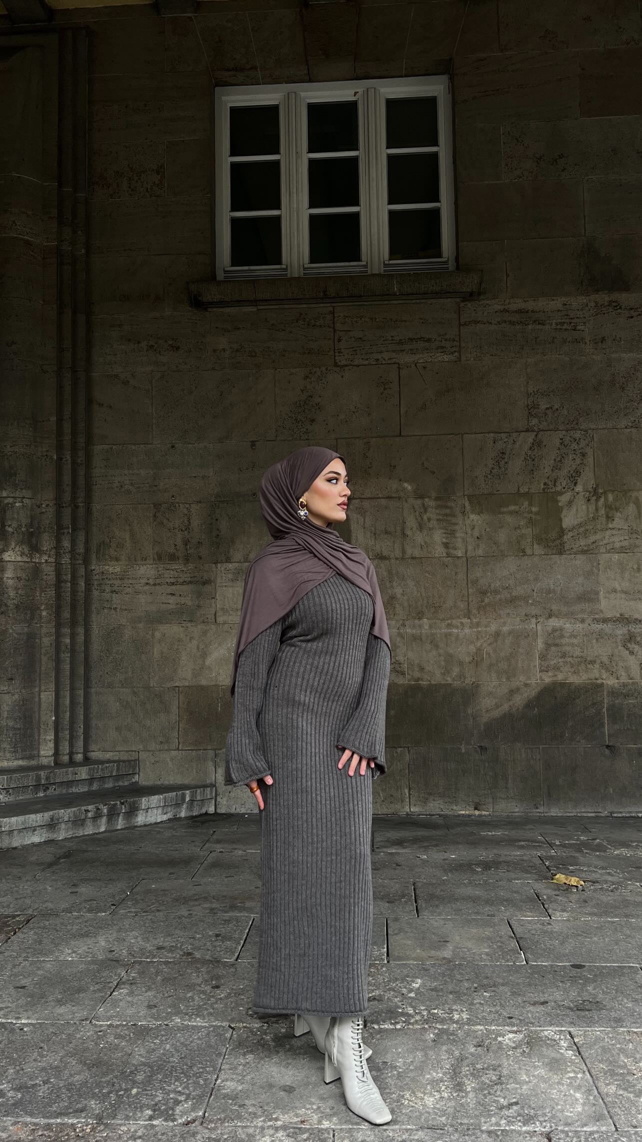 Autumn Kleid in taupe