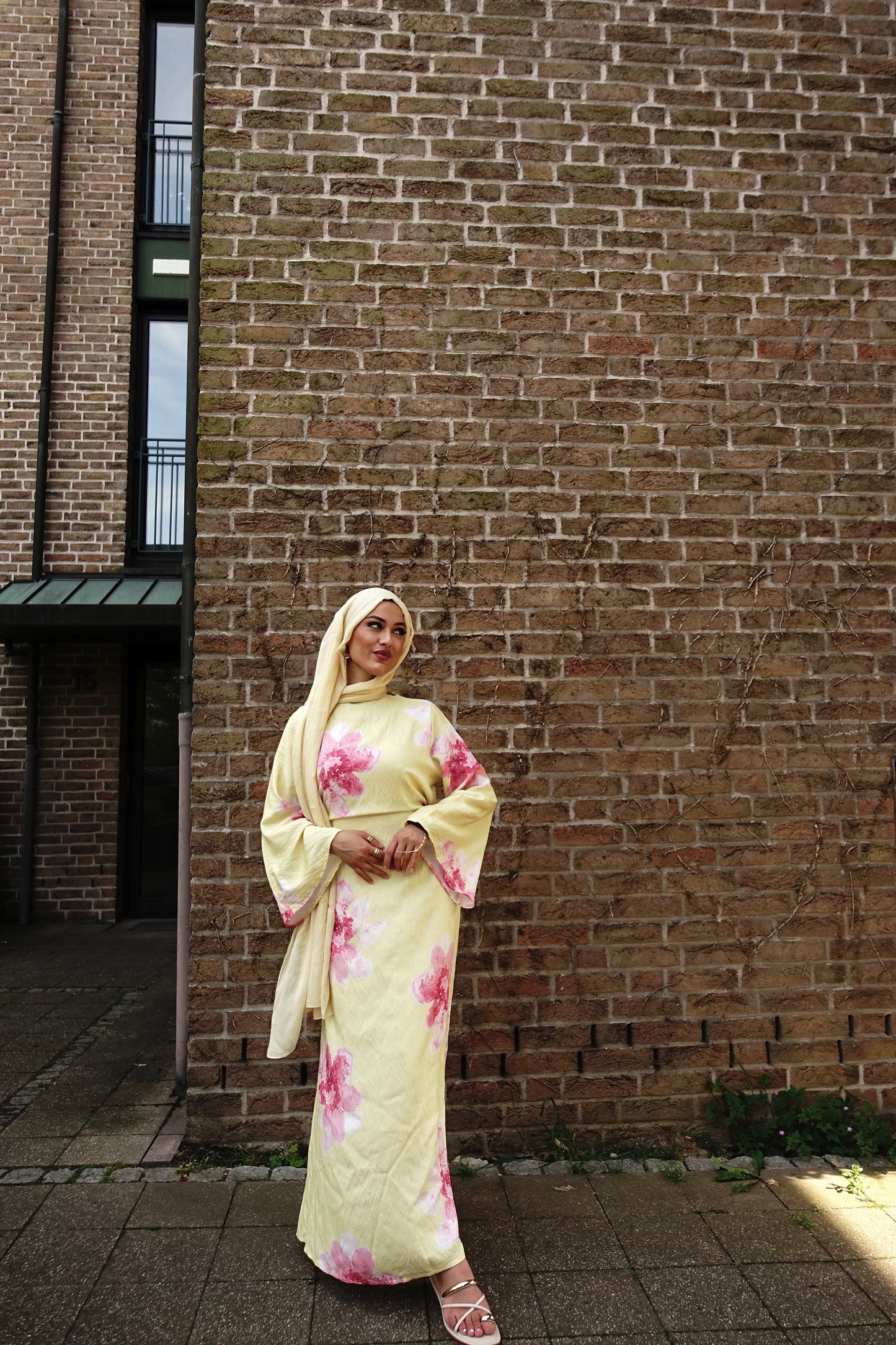 Liya Maxikleid in buttergelb