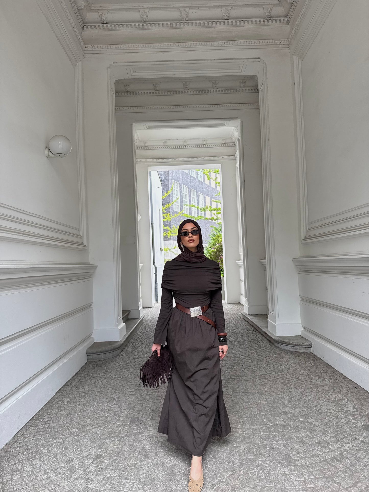 Princess Kleid in braun