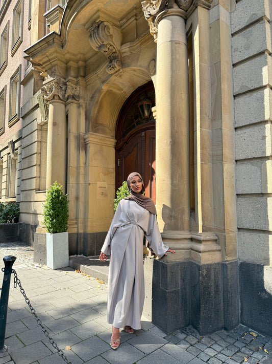 Peri Maxikleid in taupe