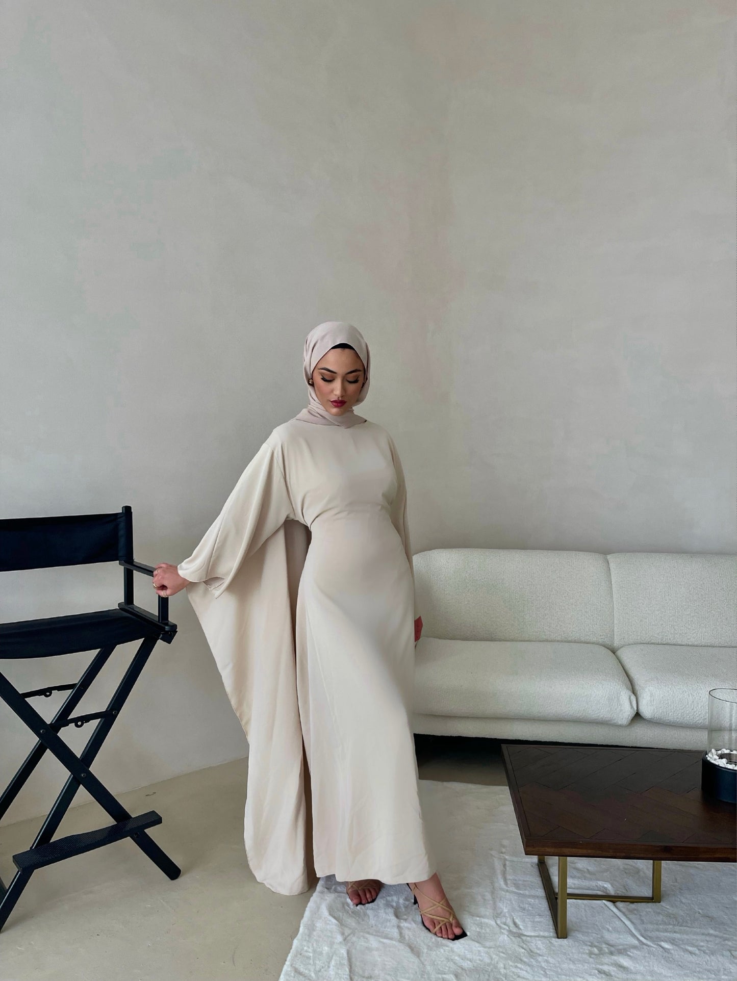 Abaya Acillea in Creme