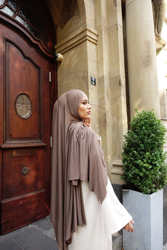 Premium Jersey in taupe