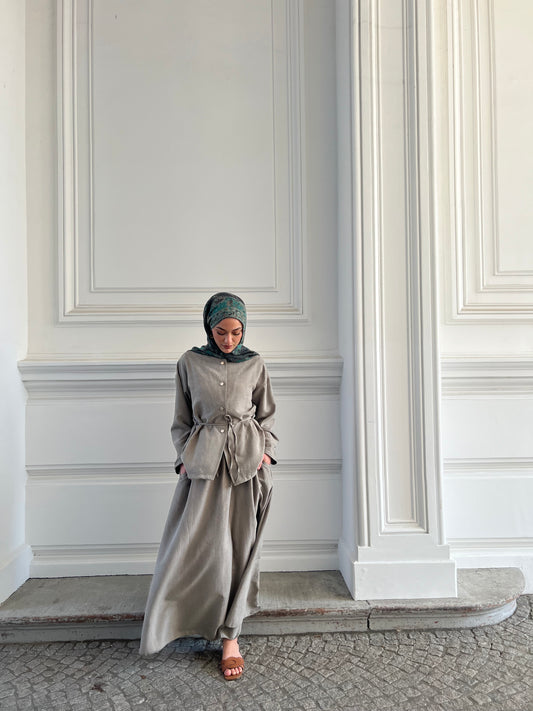 Layla Set in olivegrün