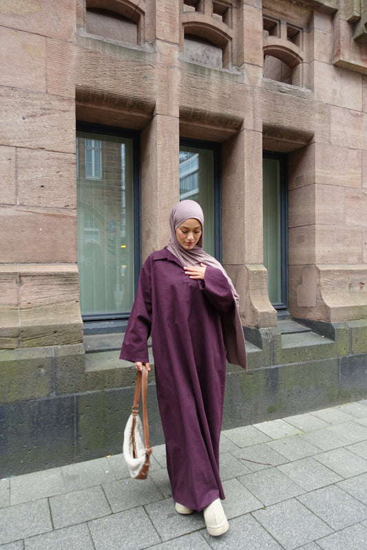 Cappadocia Maxikleid in burgundy