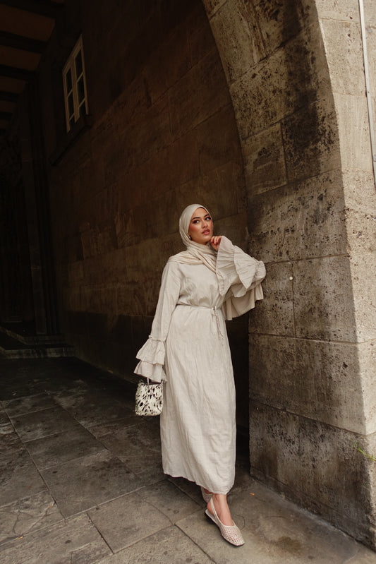 Sahara Maxikleid in beige