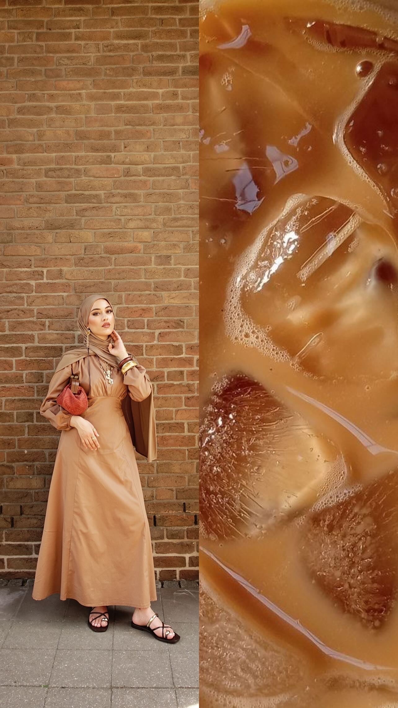 Ruya Maxikleid in camel