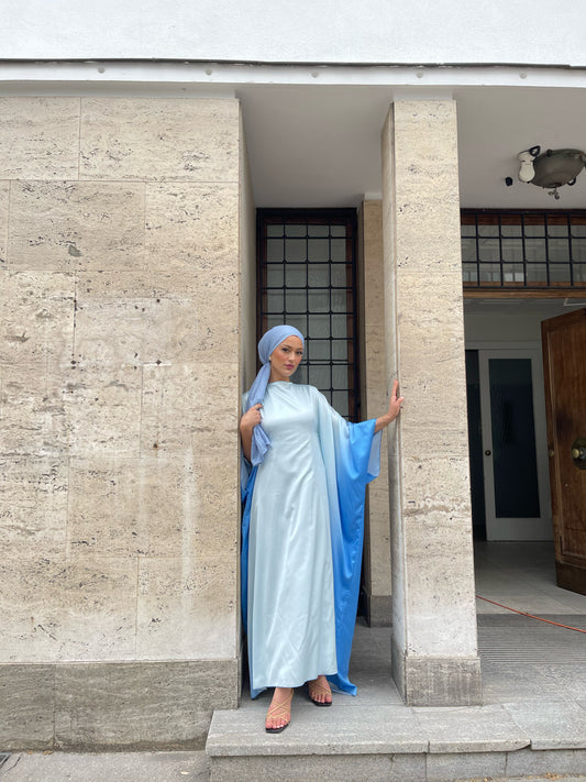 Abaya Ombré in Blau