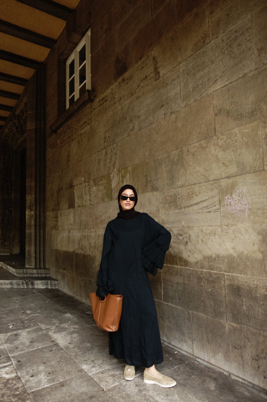 Sahara Maxikleid in schwarz