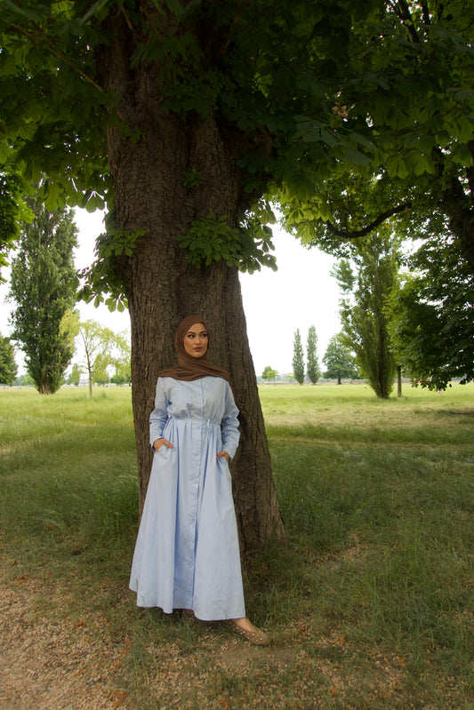 Maxikleid in babyblau