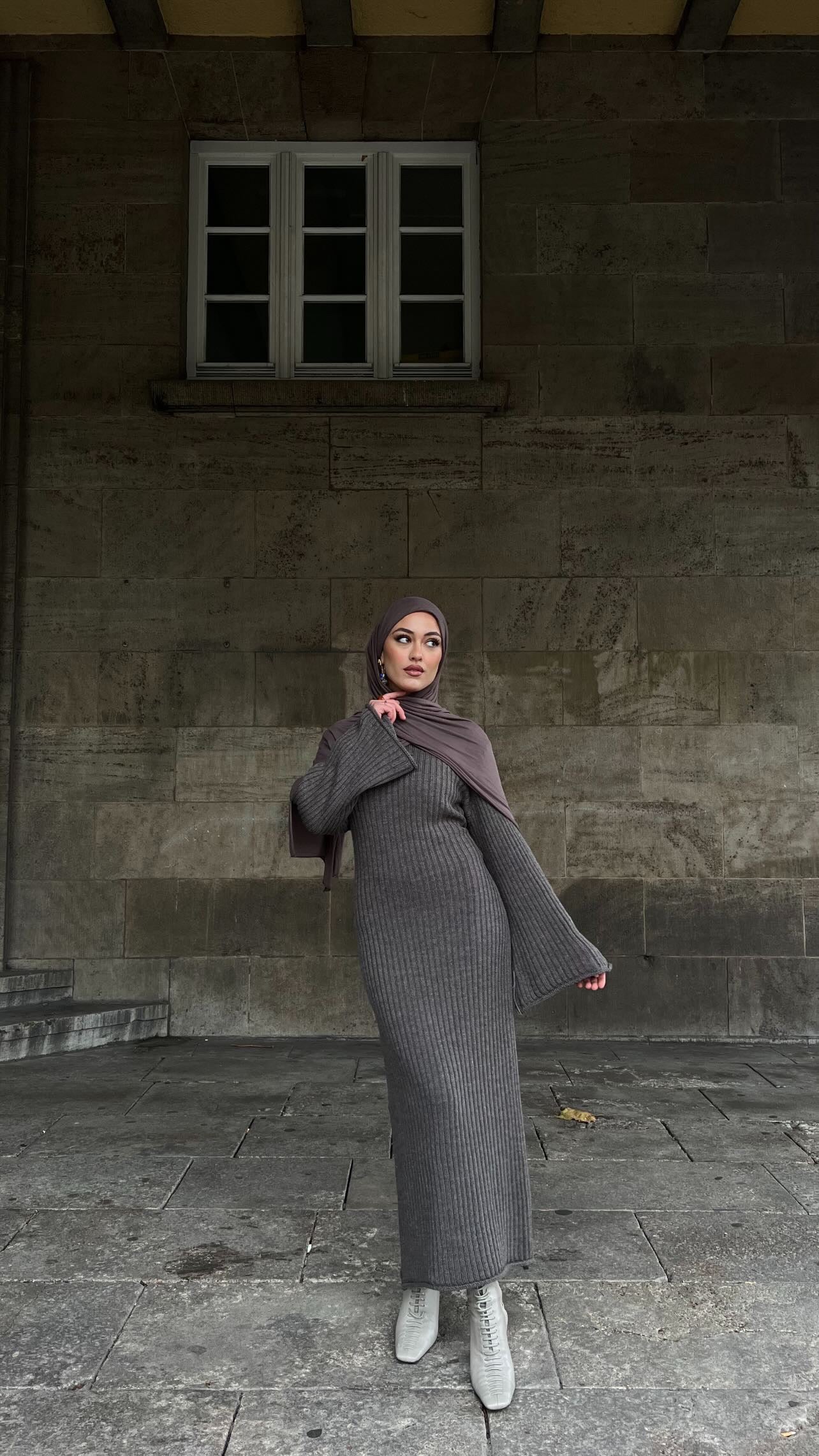 Autumn Kleid in taupe