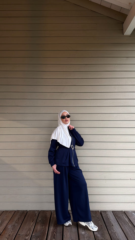 Luxe Zweiteiler in navy